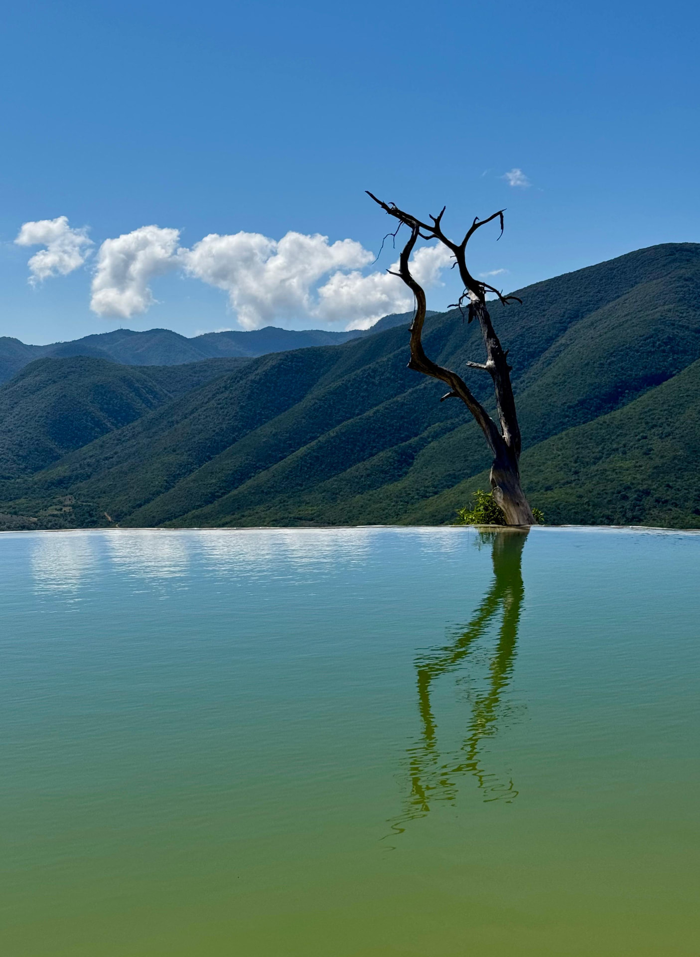 Tour privado en Oaxaca - Alberca natural y paisaje montañoso en Hierve el Agua