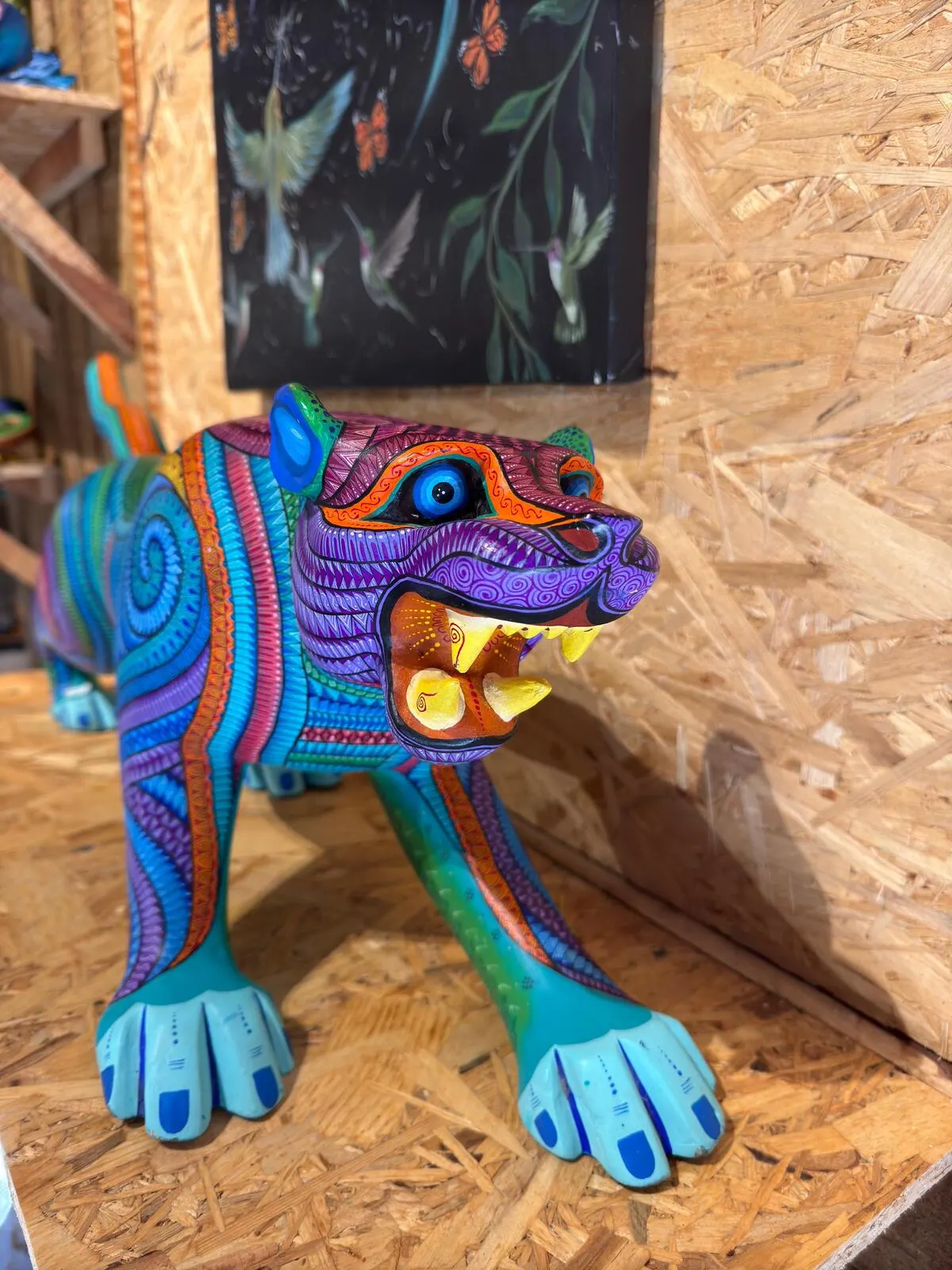 Tour privado en Oaxaca - Alebrije de jaguar en San Martín Tilcajete